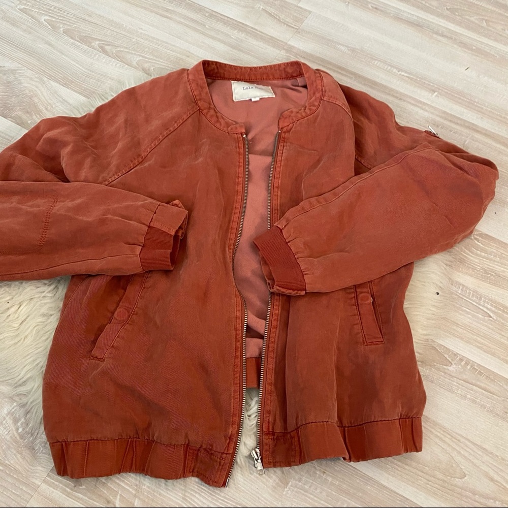 Lola Rae bomber style lined jacket
